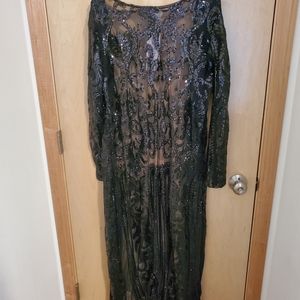 SFC Black Sequin Duster